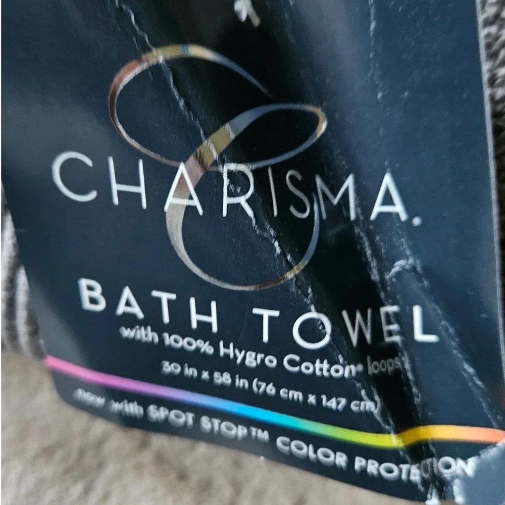 CHARISMA Luxury Bath Towel Gunmetal Gray 30 x 58